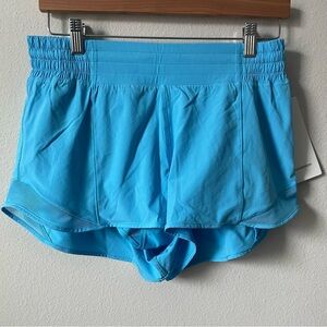 NWT Lululemon Hotty Hot High-Rise Lined Short 2.5”Kayak Blue Light Size 10
